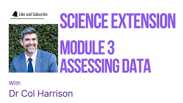 Science Extension Mod 3 Assessing Data