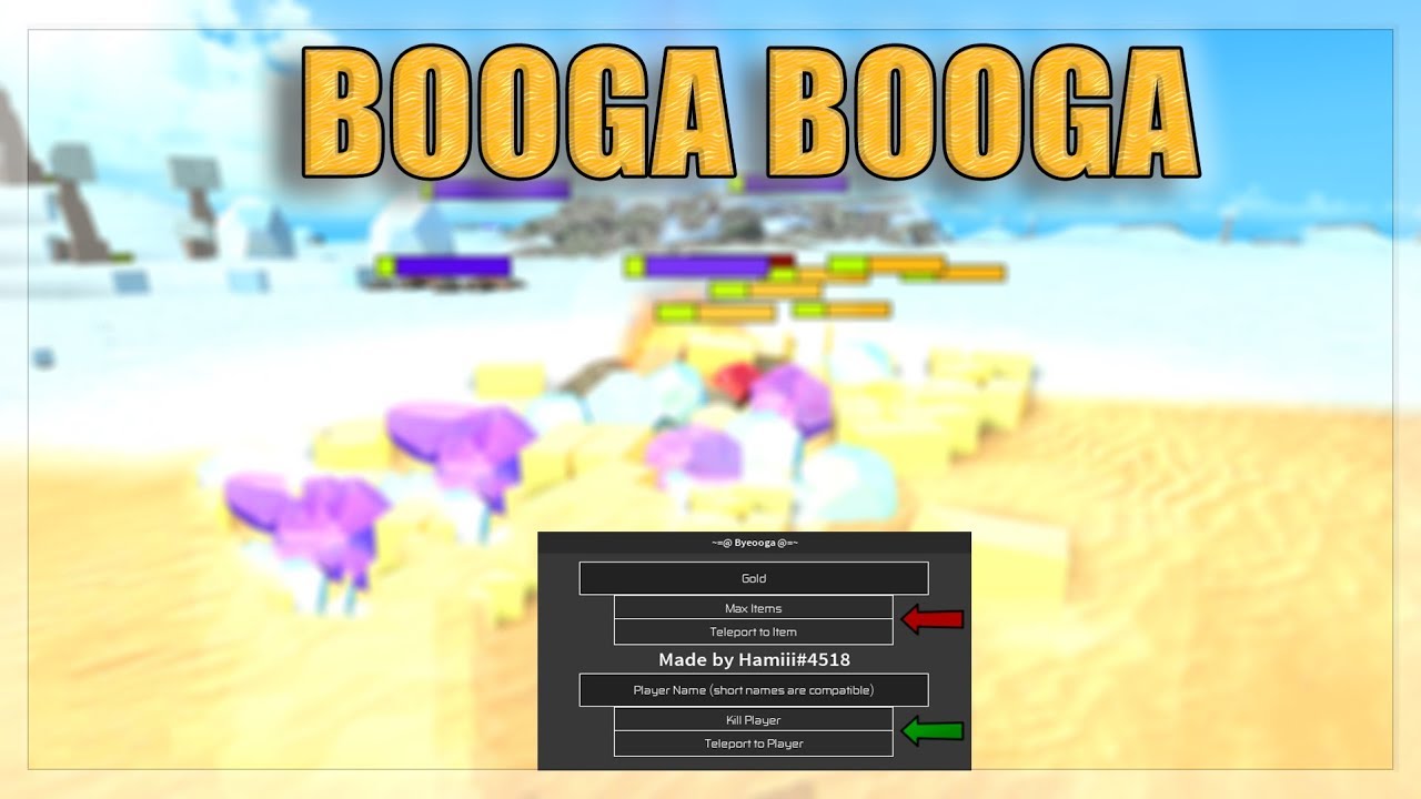 Booga Booga Kill Item Tp Player Tp Youtube - roblox booga booga script youtube