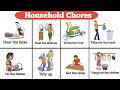 25 household chores  household chores in english  household vocabulary 