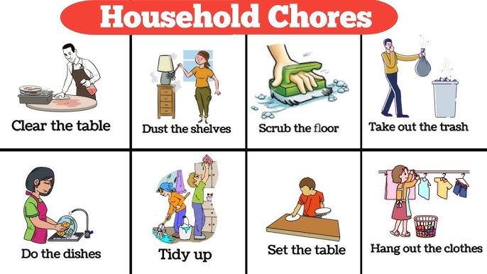 VOCABULARY - Household Chores (2) - ENGLISH - Your Way!
