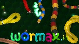 Wormax.io New Slither.io New Features New Skins (Wormax.io / Slither.io Live Stream)