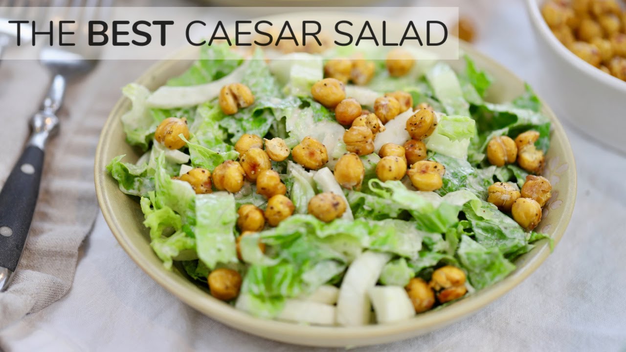 CAESAR SALAD RECIPE | light, easy healthy salad | Clean & Delicious