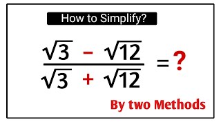 : Nice Olympiad Math Radical Simplification || Olympiad Mathematics