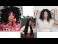 Straightening my NEW curly cut for the first time | jasmeannnn