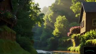 A Serene Morning in a Forest City Surrounded by Watersides | Nature Sounds for Relaxation