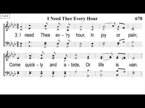 I Need Thee Every Hour