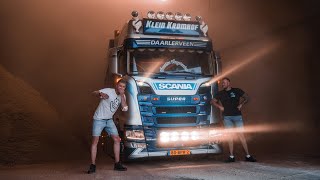 Dust and noise with AWESOME SCANIA V8 of KLEIN KROMHOF! 🤤