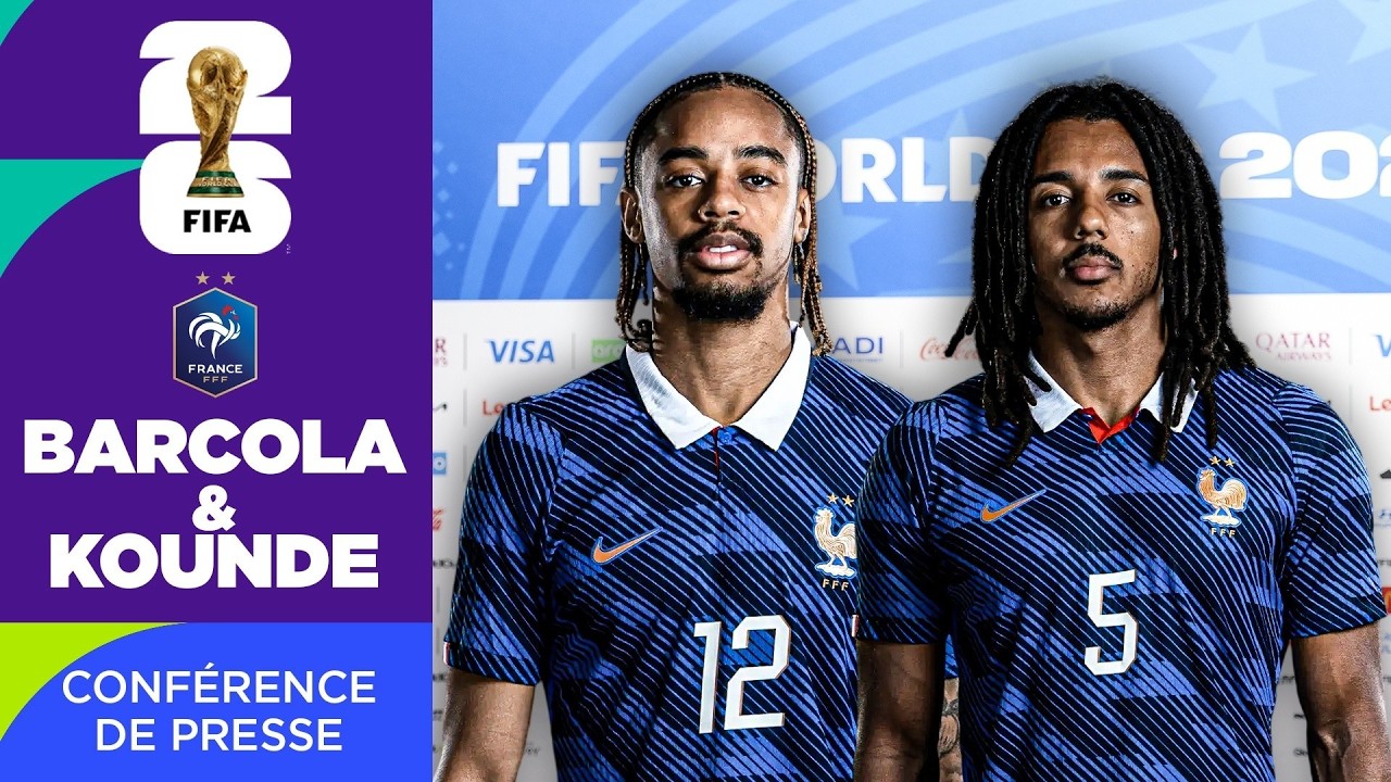 🔴🇫🇷 La CONFÉRENCE DE PRESSE de BRADLEY BARCOLA et JULES KOUNDÉ en DIRECT !