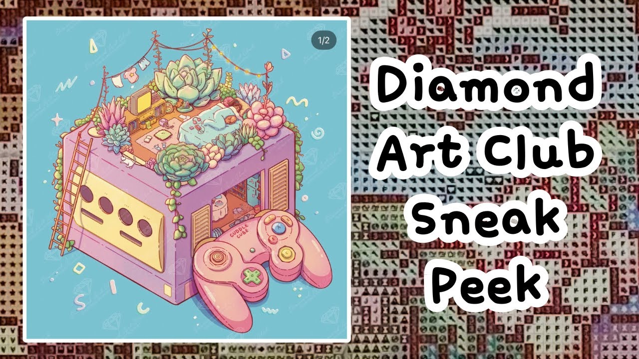 cuddle cube by brittnie ortega | diamond art club ANNIVERSARY