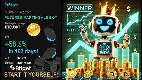 58.22% PROFIT in 162 days with BITGET Futures Martingale(DCA) BTC trading bots. Start it too!