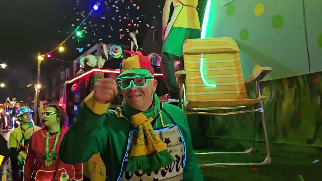 Noortukkers, verlichte carnavalsoptocht Noordwijk 2025.  www.leidseglibber.nl