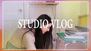 *STUDIO DIARIES* - organizing my art supplies, client work, new laptop!