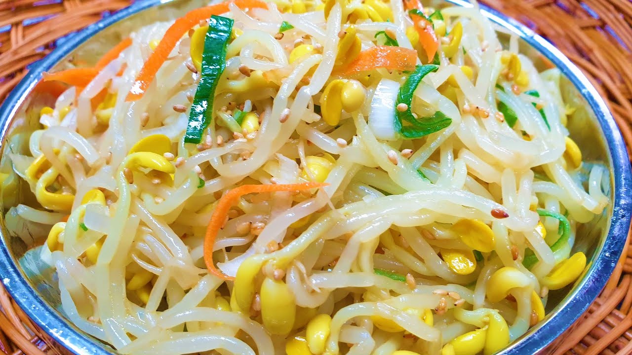 성공 100% 명절 콩나물무침 맛있게 만드는법, 명절 콩나물 너무 쉬워요~ (구정,선날 콩나물무침) - YouTube