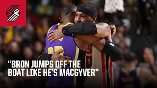 Carmelo Anthony on the time LeBron James saved his life