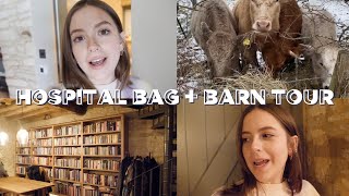VLOG: PACKING MY HOSPITAL BAG + BARN TOUR | sunbeamsjess
