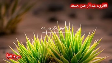 من أروع ما جود القاريء (عبد الرحمن مسعد) |تلاوة عذبة خاشعة من سورة {النبأ}.