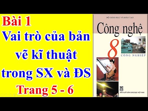 Công nghệ Lớp 8 Bài 1 – Vai trò của bản vẽ kỹ thuật