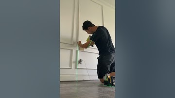 Easy wall molding installation! 🖼️ #wallmoulding #accentwall #carpentry #carpenter #diy