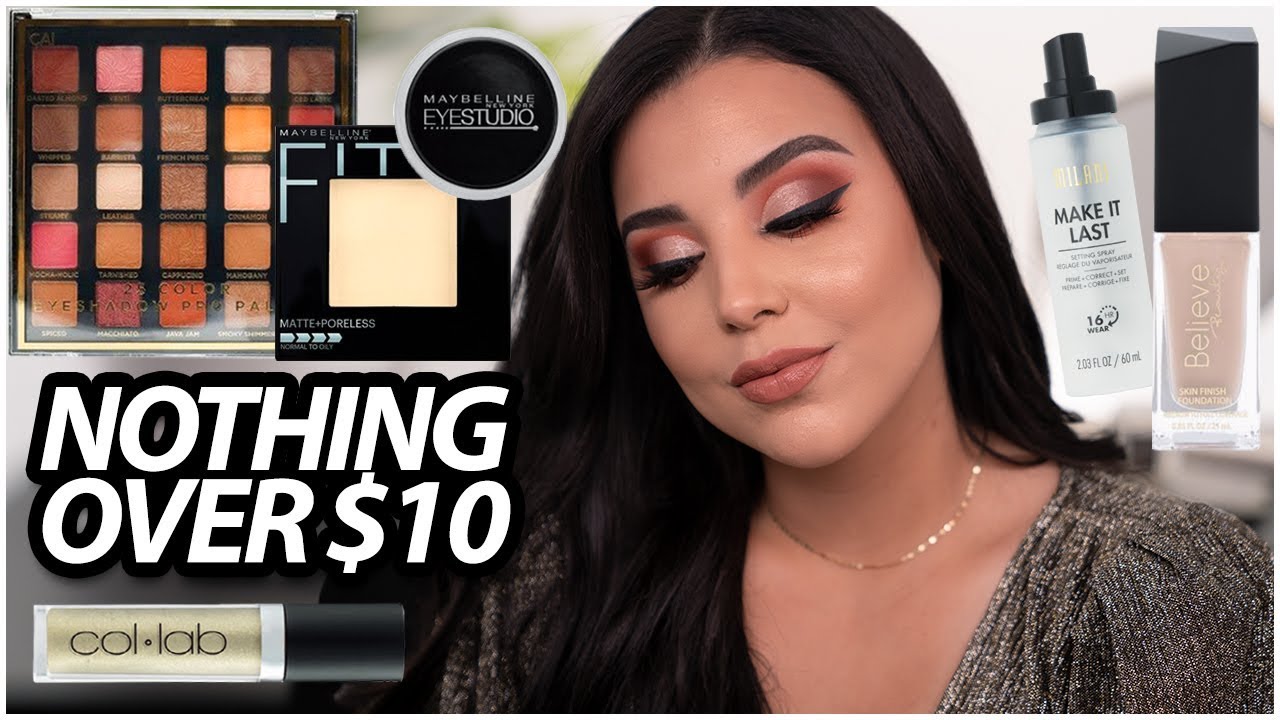 Full Face using Nothing over $10! (Affordable Holiday Glam 2019)