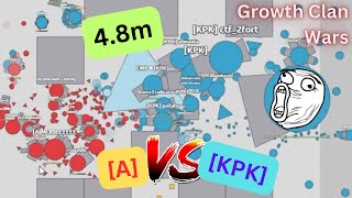 4.8M BIG CHEESE! I Became the Biggest Cheese in Arras.io! Growth Clan Wars [KPK] Clan! || KePiKgamer