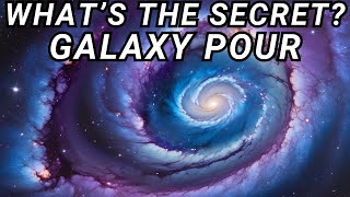 💫Stellar Galaxy Pour: What&#39;s the Secret? 🌚#galaxypour #fluidacrylic