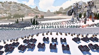 3,000,000 BEASTMENS vs HUMAN ARMY WITH ALL BIG GUNS -Ultimate Epic Battle Simulator 2