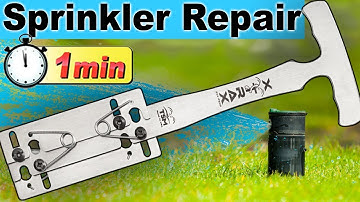 How to Fix Broken Sprinkler Head - 1 MINUTE | Xtrax tool - NO DIGGING!!!