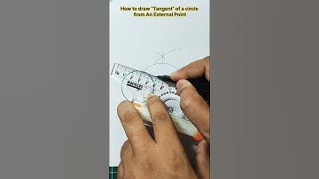 How to draw "Tangent" of a circle from an External Point | Geometry