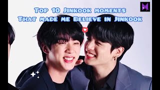 Top 10 Jinkook/Kookjin Moments that made me believe in them + BONUS Moments [BTS Jungkook and Jin]