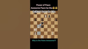 Awesome Pawn Be Like The Power of Pawn #chesstactics #queentrap #chesstricks