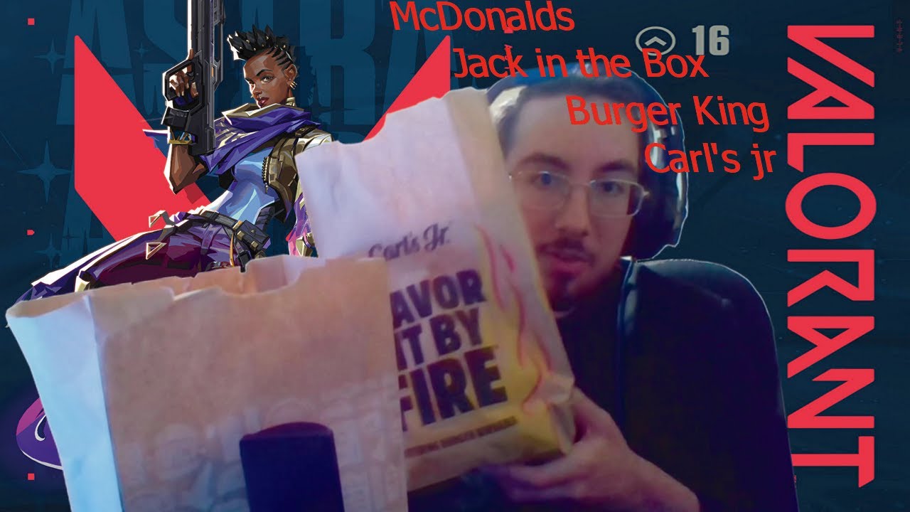 Gamer Food Review: Gamer Eats 4 Burgers While Playing Valorant