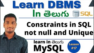 Details Contrains in Tables in Sql in Telugu | DBMS Tutorial | MySQL Update