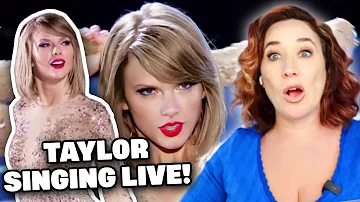 Vocal Coach Reacts to ** TAYLOR SWIFT ** singing LIVE! | Out Of The Woods (1989 World Tour)