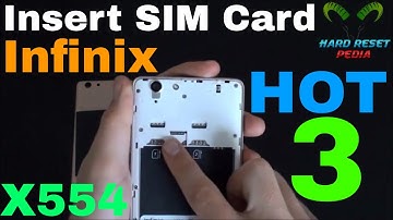 Infinix Hot 3 Insert The SIM Card