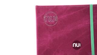 Nu Notebooks - Nu Era Denim PU Cover Casebound Elastic Journal Pink