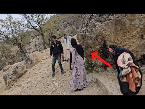 The magician turns into a human and drags Ali and Zahra into a hidden cave