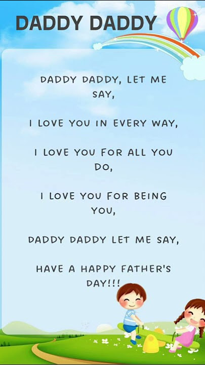 Puisi Hari Ayah dalam Bahasa Inggris | #shorts #fathersday
