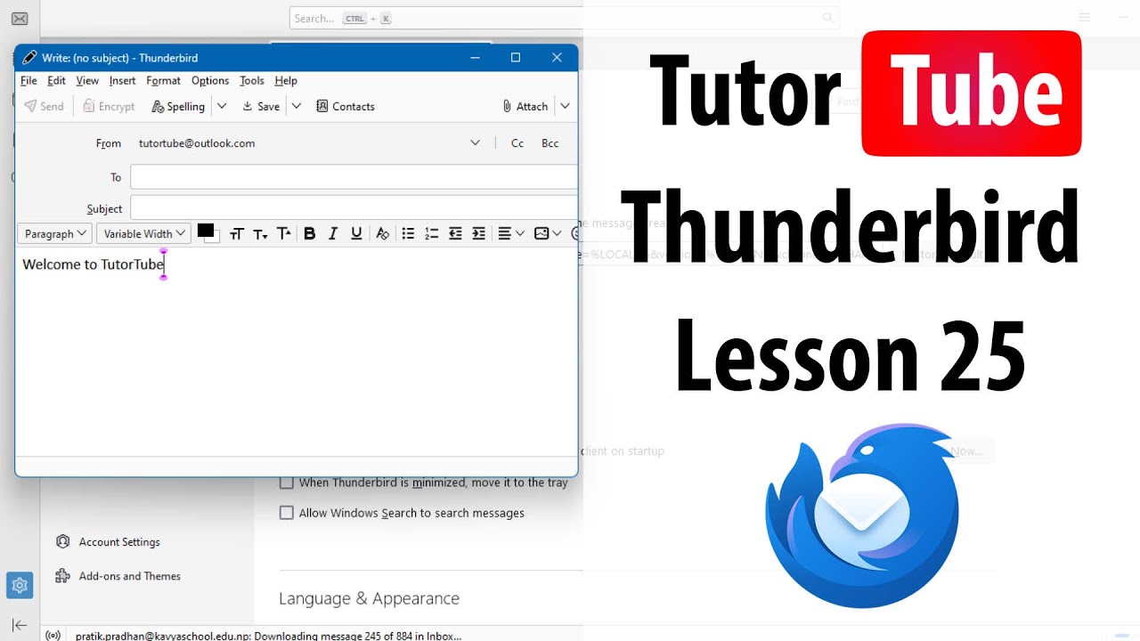 Thunderbird - Lesson 25 - Copying Emails