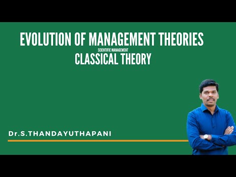 CLASSICAL THEORY-SCIENTIFIC MANAGEMENT-EVOLUTION