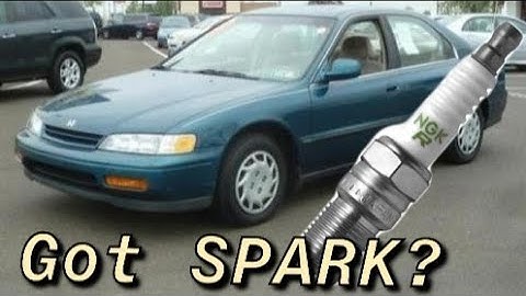 Honda Accord 4 cylinder spark plugs & plug wires replacement