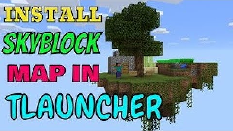 How To Install Skyblock in Tlauncher 2024 || Skyblock map for Tlauncher Minecraft 1.20.4