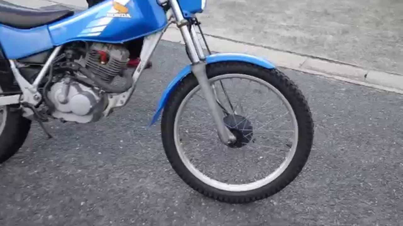 HONDA TL125青 1983年式 - YouTube