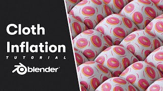 Blender 3D Cloth Inflation Animation Tutorial #blendertutorial #beginnertutorial