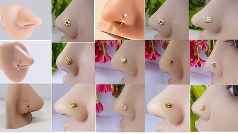 Lightweight DailyUse Gold Nose Ring designs 2025/Gold Nose Ring designs/Nath design/Nose pin design