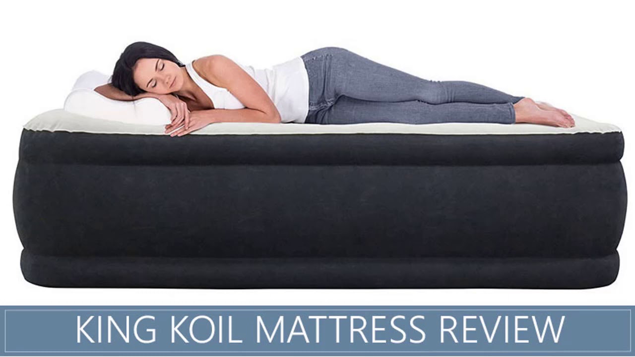 King Koil Queen Air Mattress with Builtin Pump Review YouTube