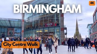 BIRMINGHAM  Walk 🚶‍♂️ Busy City Centre Afternoon | 4K HD  | England | UK | 2022