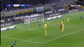 Crazy goal from Barella in 83 min (inter 2-1 verona)