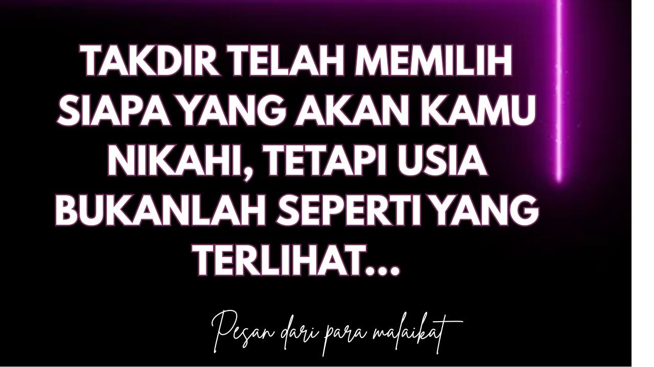 Takdir telah memilih siapa yang akan kamu nikahi, TETAPI usia bukanlah seperti yang terlihat…