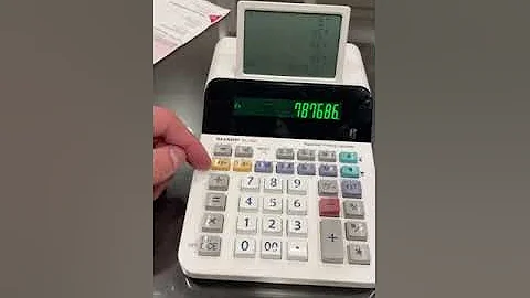 Sharp El 1501 Compact Cordless Paperless Large 12 Digit Display Desktop Printing Calculator Review