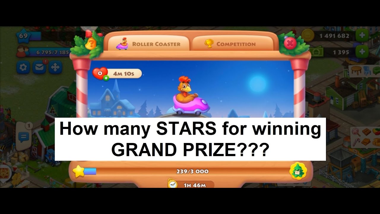 Township REV AND RIDE. How many STARS for winning GRAND PRIZE???